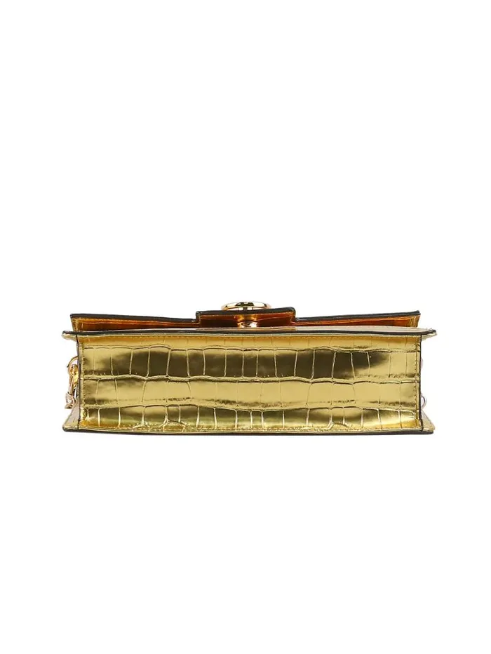Women Jessica Simpson Crossbody Brooke Clutch In Gold Croco