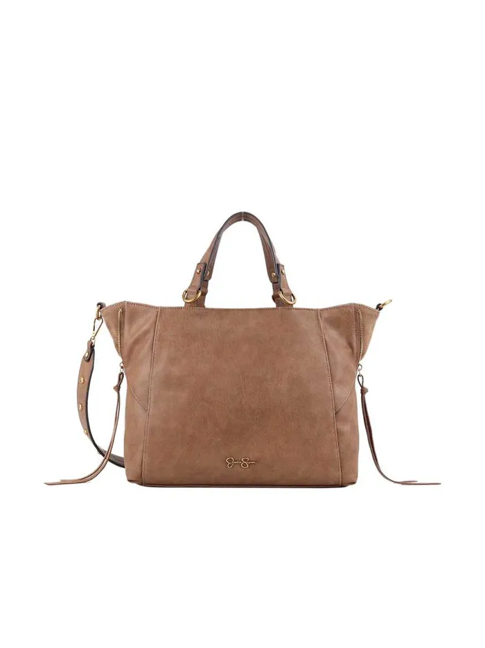Women Jessica Simpson Crossbody Walton Satchel In Almond Brown