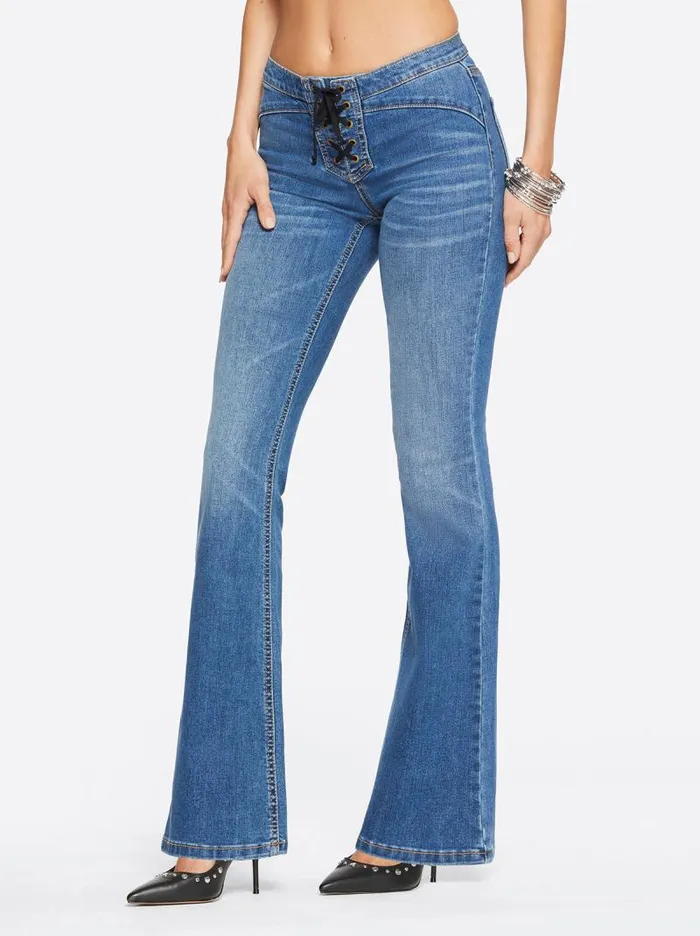 Women Jessica Simpson Denim Kiss Me Flare Jeans In Lola