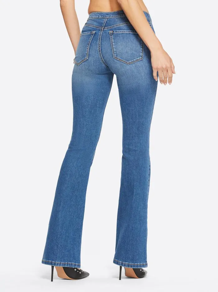 Women Jessica Simpson Denim Kiss Me Flare Jeans In Lola