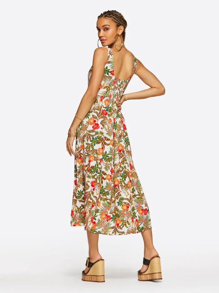 Women Jessica Simpson Dresses Cheryl Maxi Dress In Jungle Parade