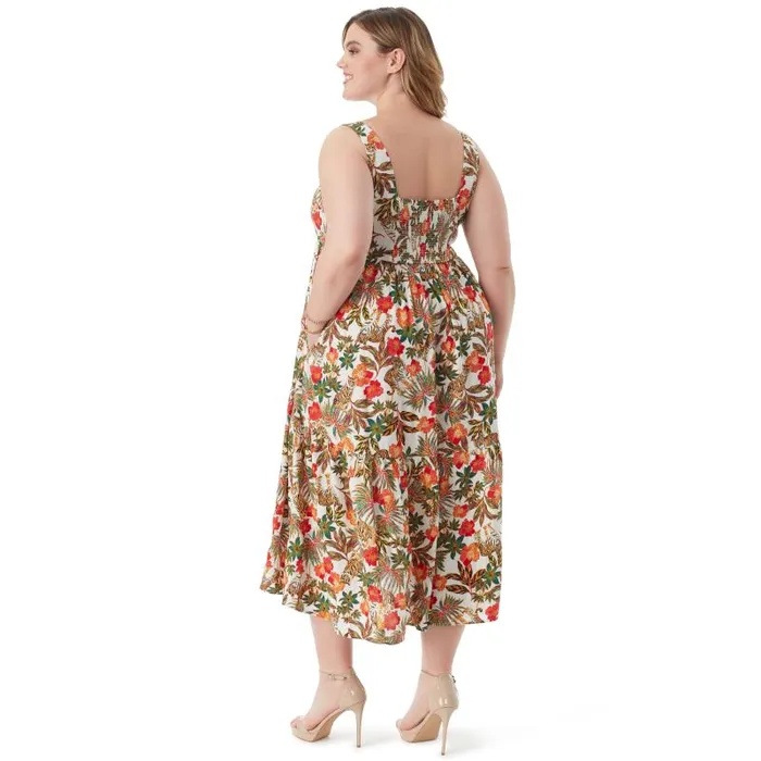 Women Jessica Simpson Dresses Cheryl Maxi Dress In Jungle Parade
