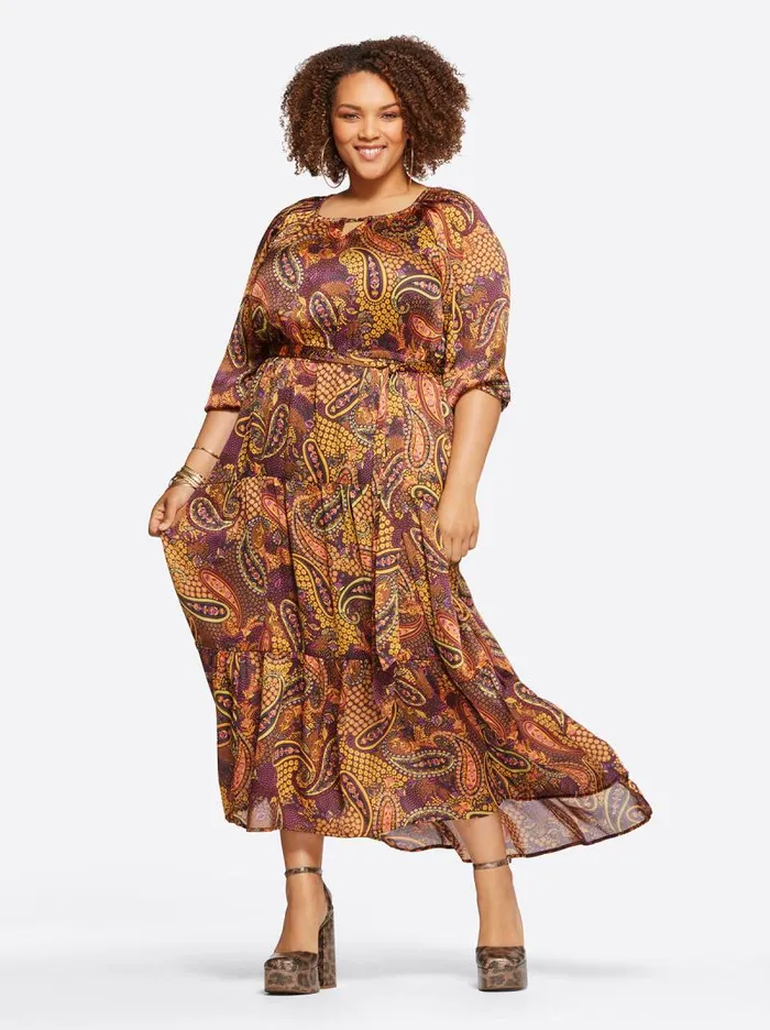 Women Jessica Simpson Dresses Natalia Dress In Paisley Confetti