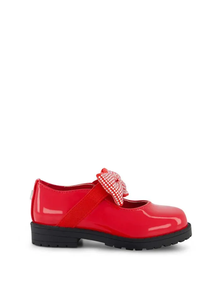 Women Jessica Simpson Kids Toddler Aubrey Bow Flat In Red