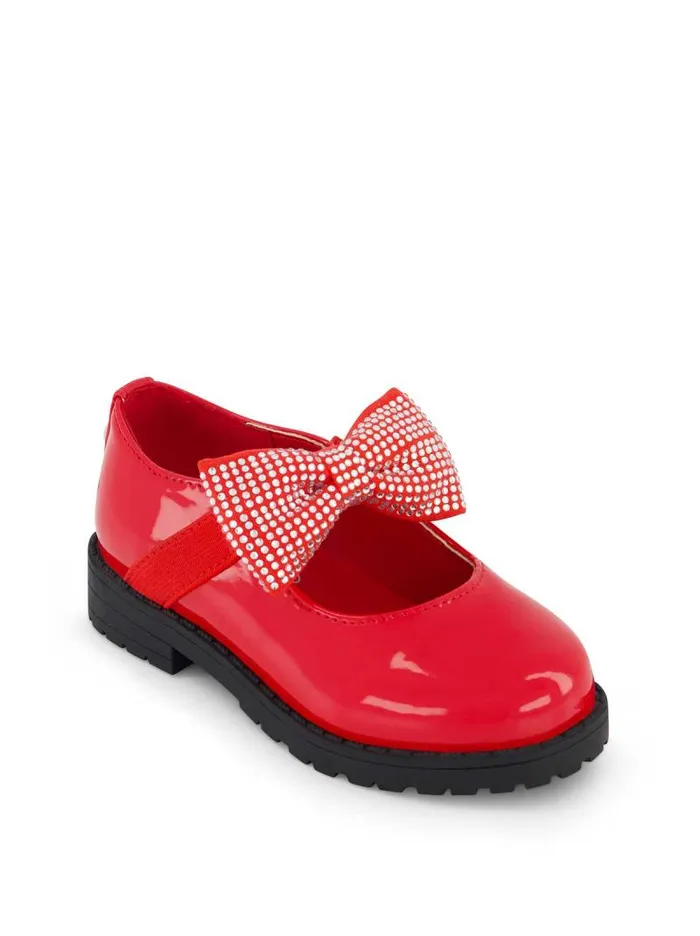 Women Jessica Simpson Kids Toddler Aubrey Bow Flat In Red