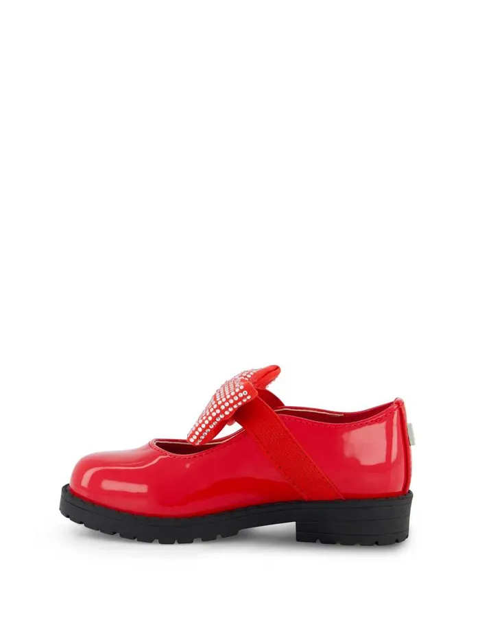 Women Jessica Simpson Kids Toddler Aubrey Bow Flat In Red