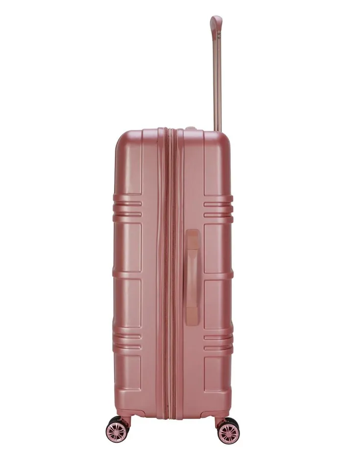 Women Jessica Simpson Luggage Jewel Plaid Luggage Collection In Rose Gold