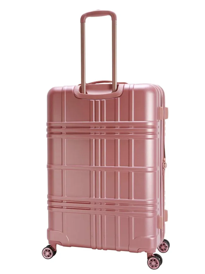 Women Jessica Simpson Luggage Jewel Plaid Luggage Collection In Rose Gold