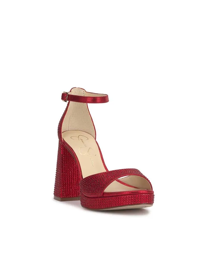 Women Jessica Simpson Sandals Kaliah Platform Sandal In Red Muse