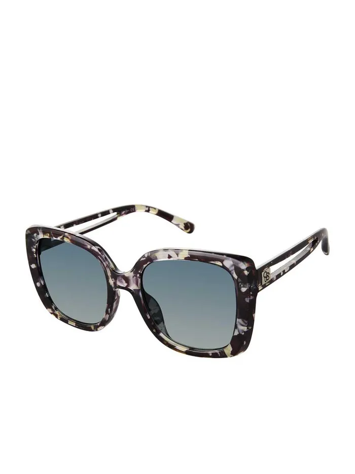 Women Jessica Simpson Sunglasses Glamorous Cat Eye Vented Temple Sunglasses In Camouflage Women Jessica Simpson Sunglasses Glamorous Cat Eye Vented Temple Sunglasses In Camouflage