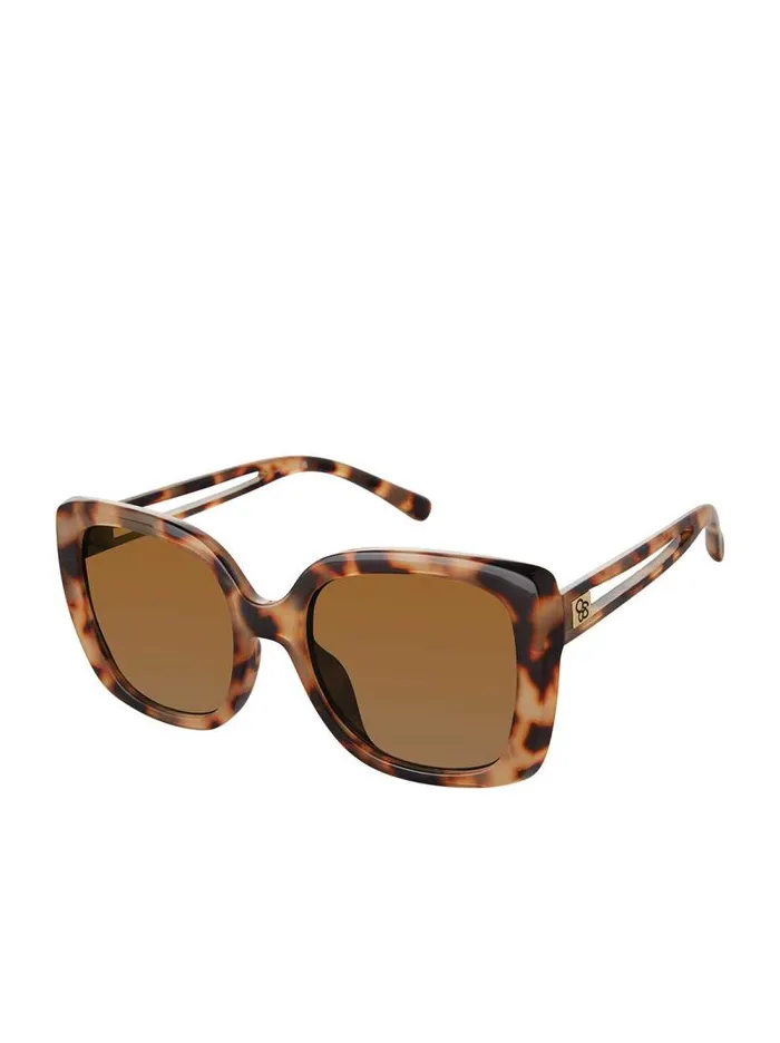 Women Jessica Simpson Sunglasses Glamorous Cat Eye Vented Temple Sunglasses In Tortoise Women Jessica Simpson Sunglasses Glamorous Cat Eye Vented Temple Sunglasses In Tortoise