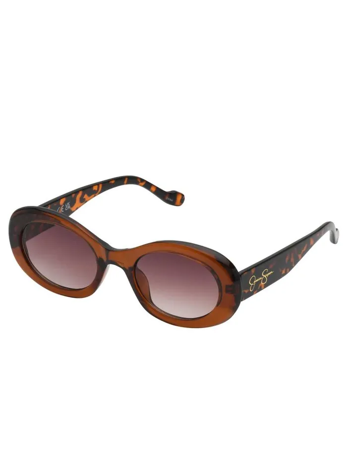 Women Jessica Simpson Sunglasses Iconic Vintage Oval Sunglasses In Brown and Tortoise Women Jessica Simpson Sunglasses Iconic Vintage Oval Sunglasses In Brown and Tortoise