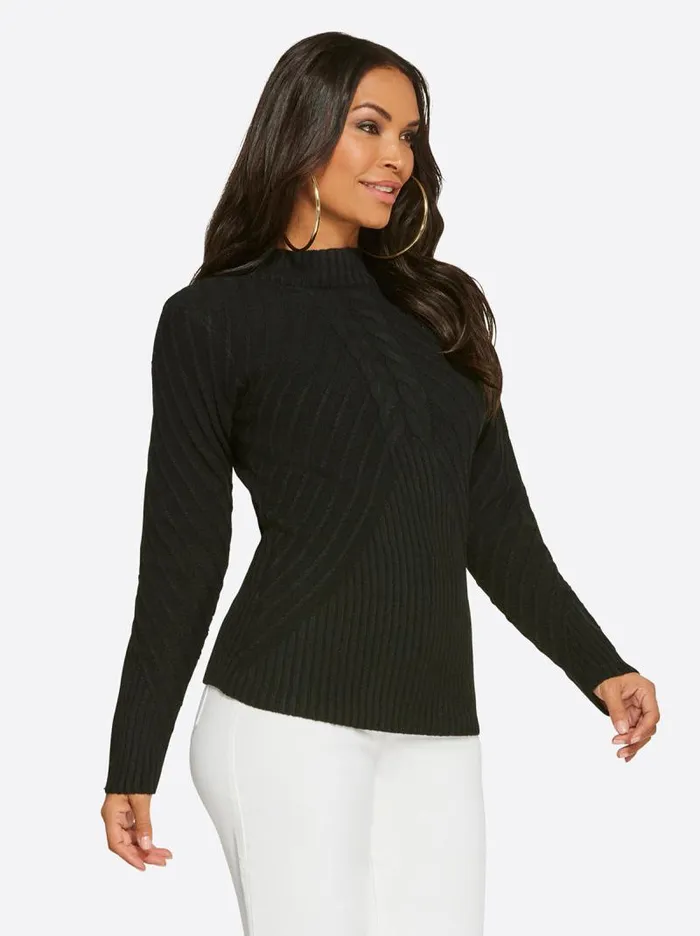 Women Jessica Simpson Tops and Tees Adena Sweater In Black