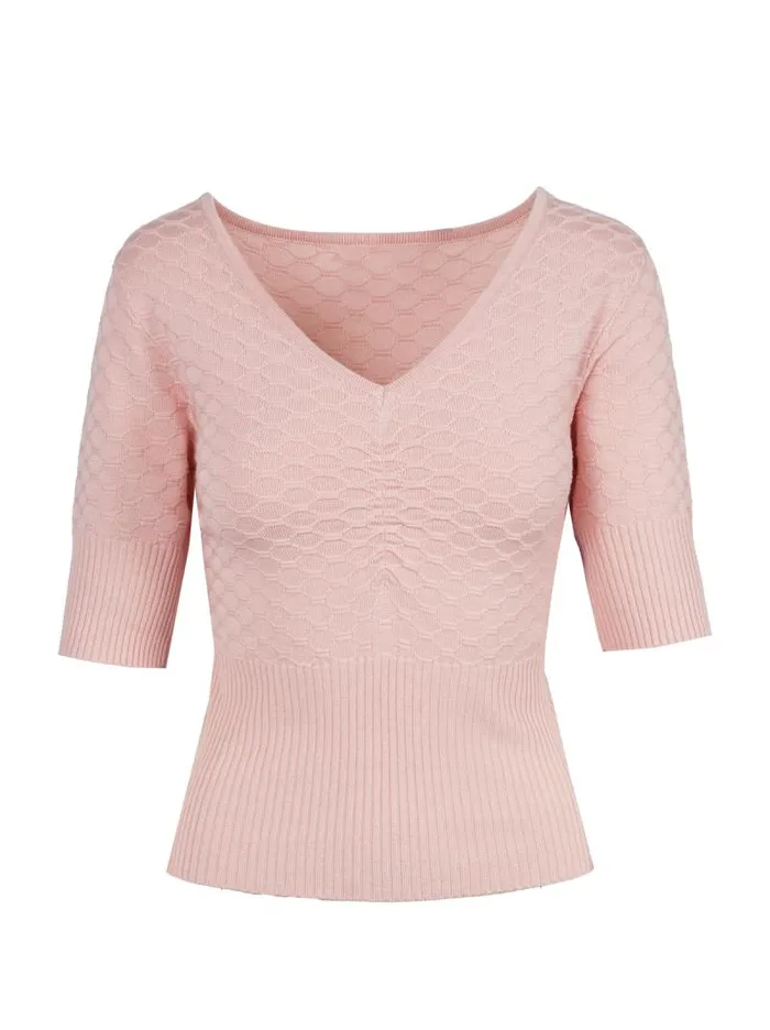 Women Jessica Simpson Tops and Tees Imani Top In Silver Pink