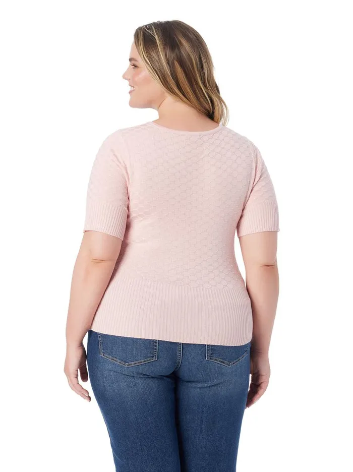 Women Jessica Simpson Tops and Tees Imani Top In Silver Pink