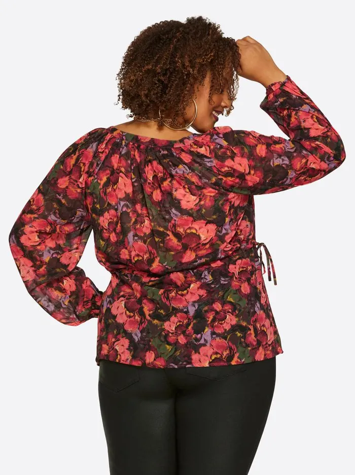 Women Jessica Simpson Tops and Tees Marjorie Top In Posy Symphony