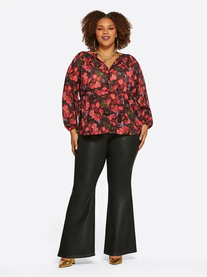 Women Jessica Simpson Tops and Tees Marjorie Top In Posy Symphony