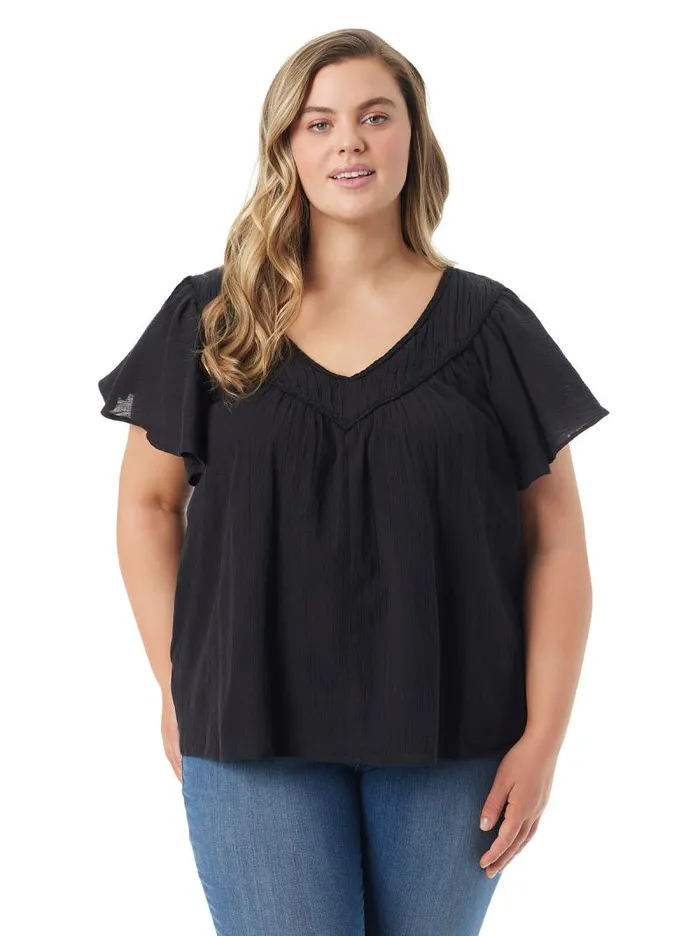 Women Jessica Simpson Tops and Tees Serenity Top In Anthracite