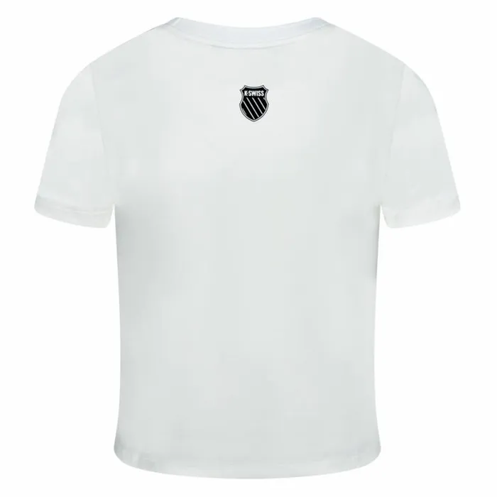 Women KSwiss TShirts and Tops THE MCLAREN CROP White