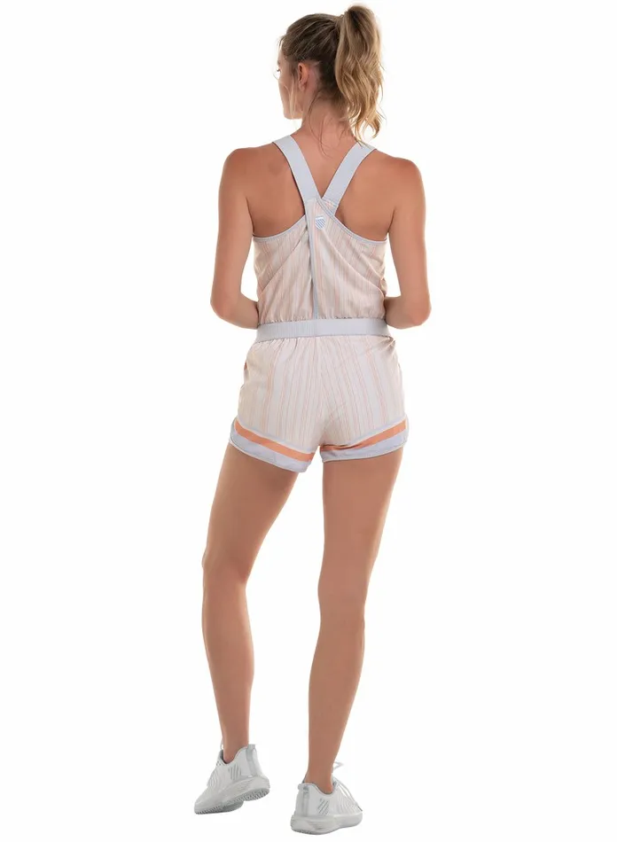 Women KSwiss Tennis and Pickleball COURT ROMPER Star White