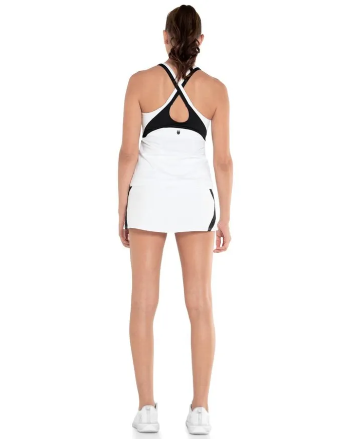 Women KSwiss Tennis and Pickleball REFLEX TANK WBRA Whiteblack