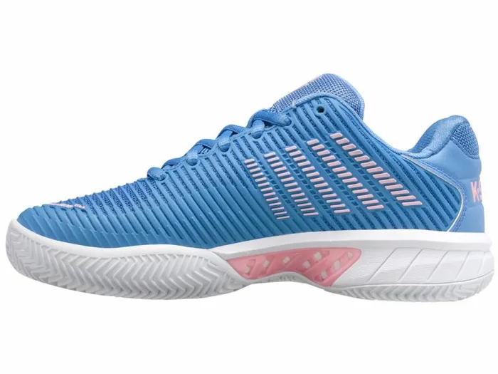 Women KSwiss Tennis HYPERCOURT EXPRESS 2 CLAY Silver Lake Bluewhiteorchid Pink