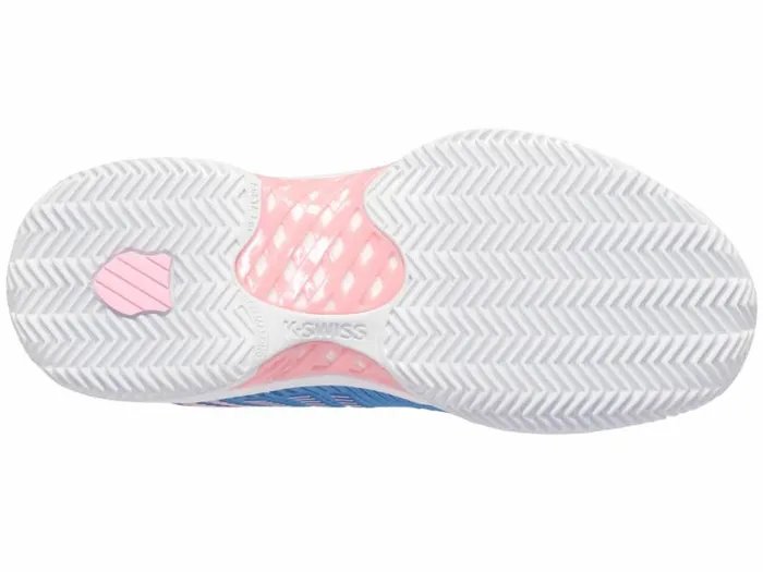Women KSwiss Tennis HYPERCOURT EXPRESS 2 CLAY Silver Lake Bluewhiteorchid Pink