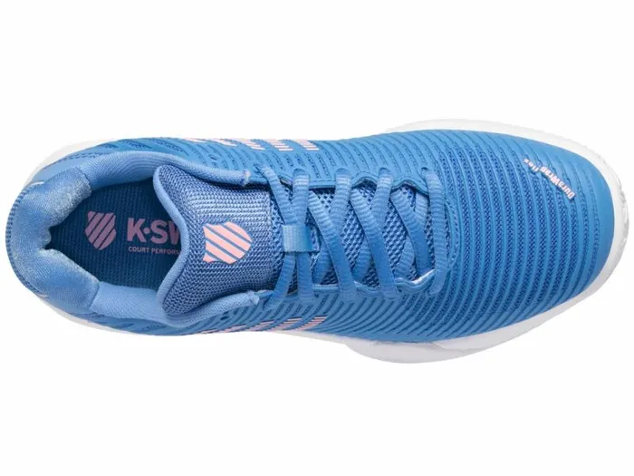 Women KSwiss Tennis HYPERCOURT EXPRESS 2 CLAY Silver Lake Bluewhiteorchid Pink