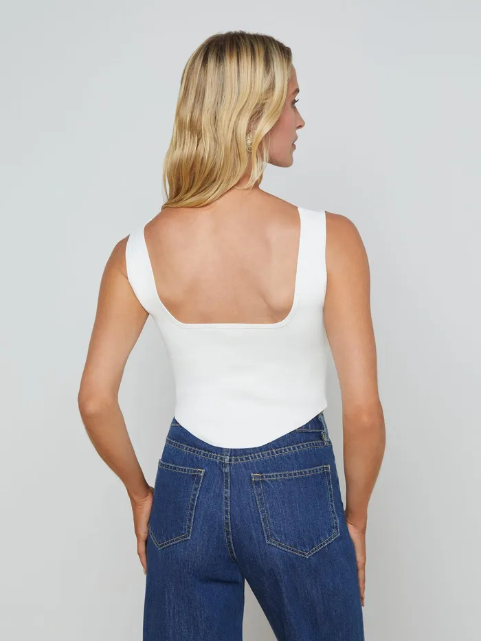 Women L039Agence Blouses and Tops Saga Top Ivorygold Women L039Agence Blouses and Tops Saga Top Ivorygold