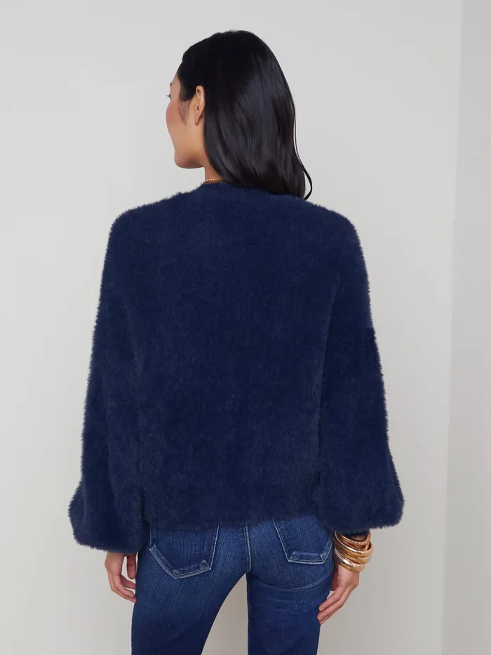 Women L039Agence Knitwear Harriet Cardigan Indigo Women L039Agence Knitwear Harriet Cardigan Indigo