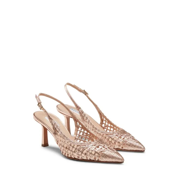 Women Leather Slingback Sandal Rose Gold Fratelli Rossetti Dcollet Women Leather Slingback Sandal Rose Gold Fratelli Rossetti Dcollet