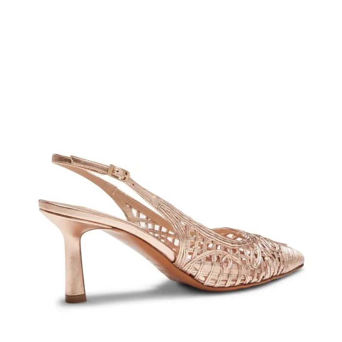 Women Leather Slingback Sandal Rose Gold Fratelli Rossetti Dcollet Women Leather Slingback Sandal Rose Gold Fratelli Rossetti Dcollet