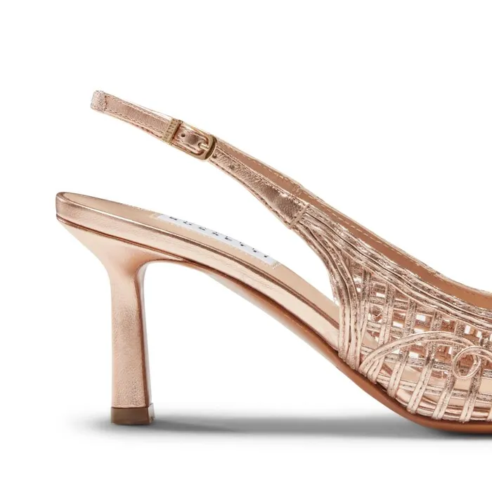 Women Leather Slingback Sandal Rose Gold Fratelli Rossetti Dcollet Women Leather Slingback Sandal Rose Gold Fratelli Rossetti Dcollet