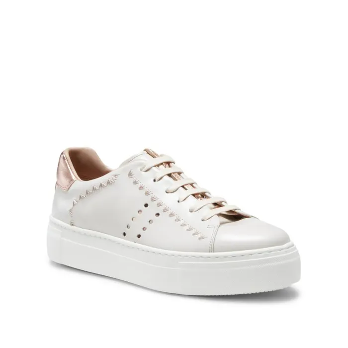 Women Leather Sneakers Milk White Fratelli Rossetti Sneakers