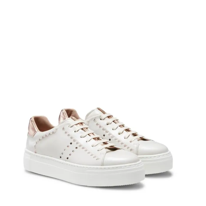 Women Leather Sneakers Milk White Fratelli Rossetti Sneakers Women Leather Sneakers Milk White Fratelli Rossetti Sneakers