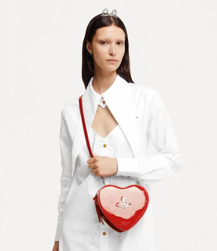 Women Louise Heart Crossbody Red Vivienne Westwood Crossbody Bags Women Louise Heart Crossbody Red Vivienne Westwood Crossbody Bags