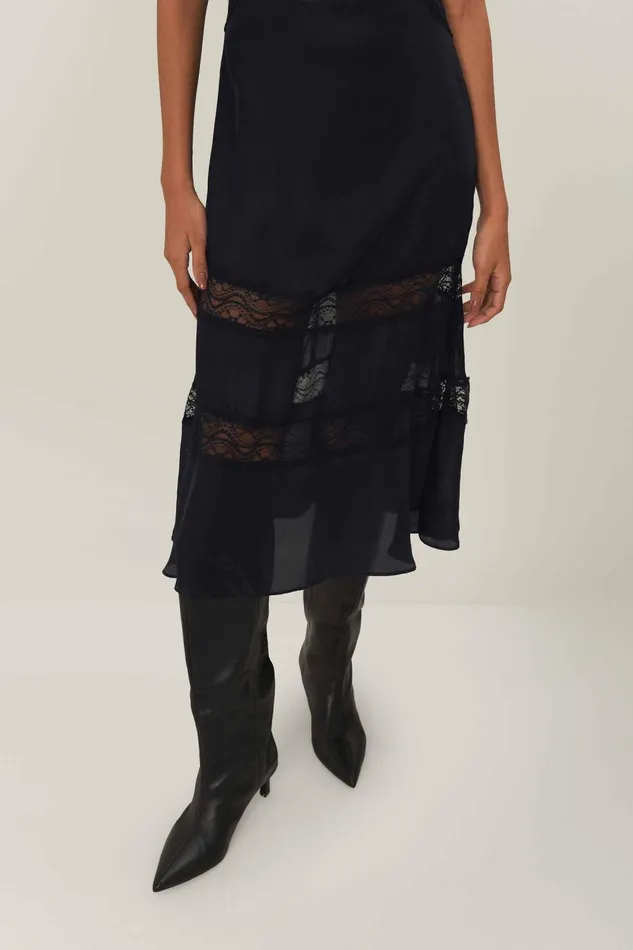 Women Maxi Dresses Farm Rio Black Sleeveless Maxi Dress