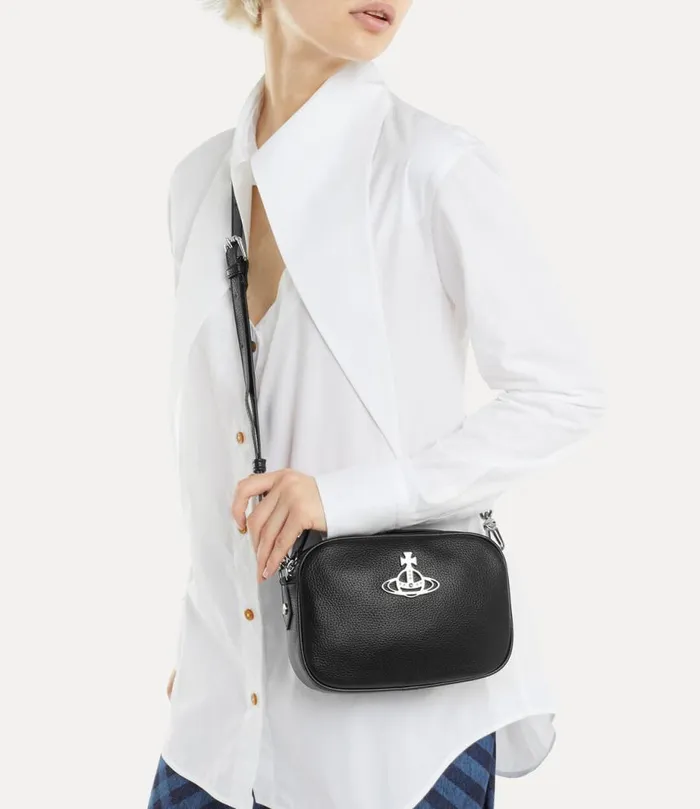 WomenMen Anna Camera Bag Black Vivienne Westwood Crossbody Bags WomenMen Anna Camera Bag Black Vivienne Westwood Crossbody Bags