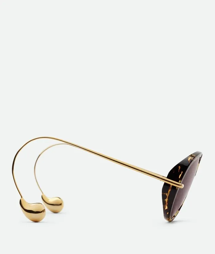 WomenMen Bottega Veneta Sunglasses Drop Aviator Sunglasses Havanagrey