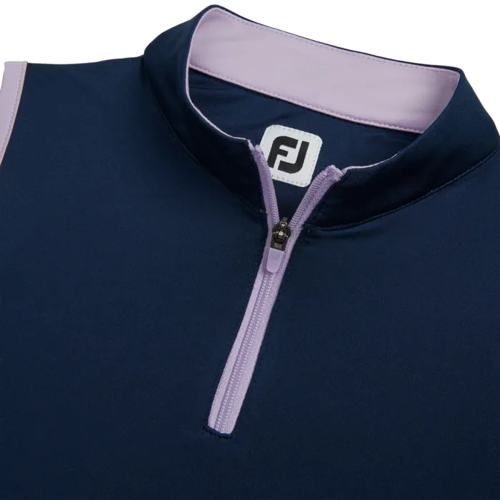 WomenMen FootJoy Apparel Sleeveless QuarterZip Junior Girl Navy WomenMen FootJoy Apparel Sleeveless QuarterZip Junior Girl Navy