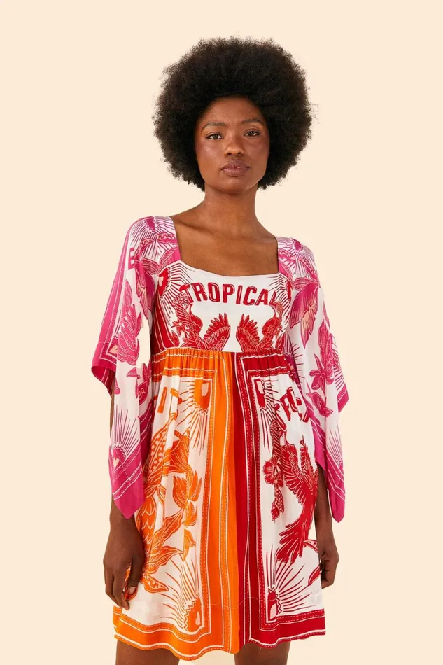 Women Mini Dresses Farm Rio Tropical Dream Mini Dress