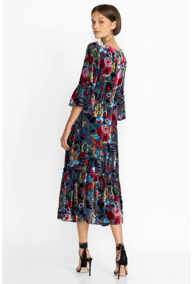 Women Minto Burnout Tanya Dress Lined Minto Johnny Was Dresses