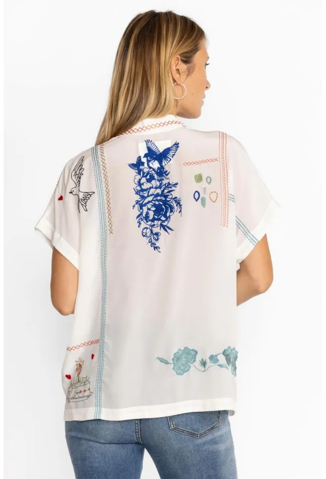 Women Nahmad Blouse Natural Johnny Was Tops