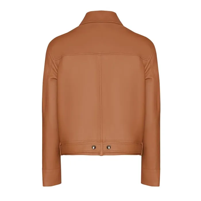 Women Nappa Leather Jacket Tan Fratelli Rossetti View All Women Nappa Leather Jacket Tan Fratelli Rossetti View All