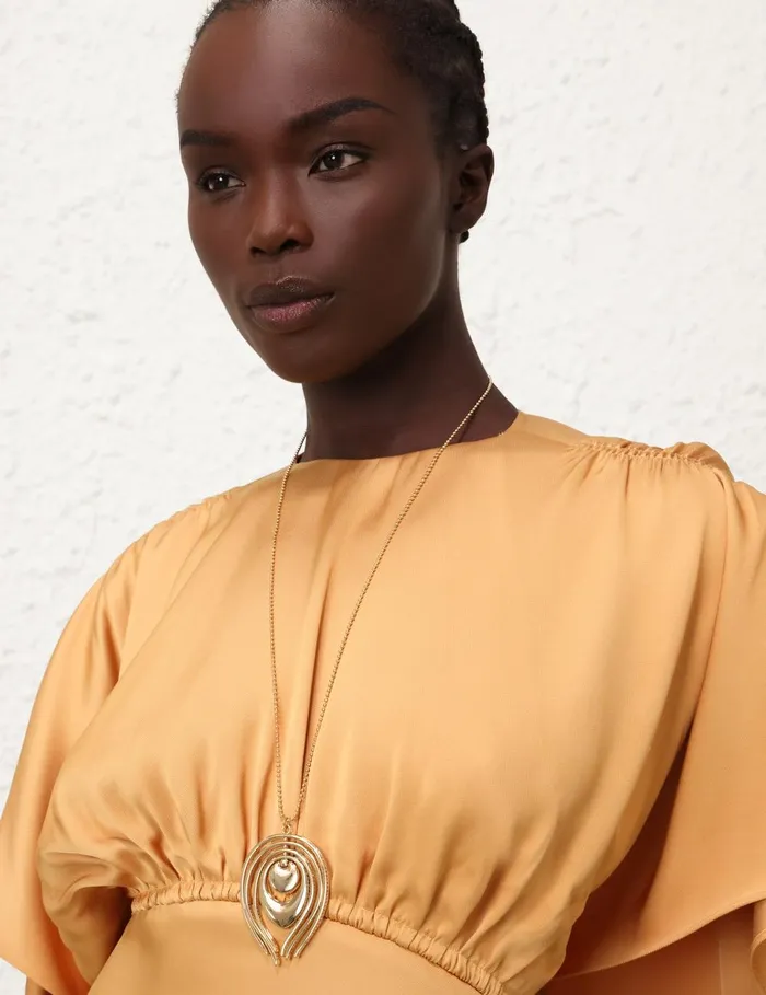 Women Necklaces Zimmermann Muse Pendant Gold