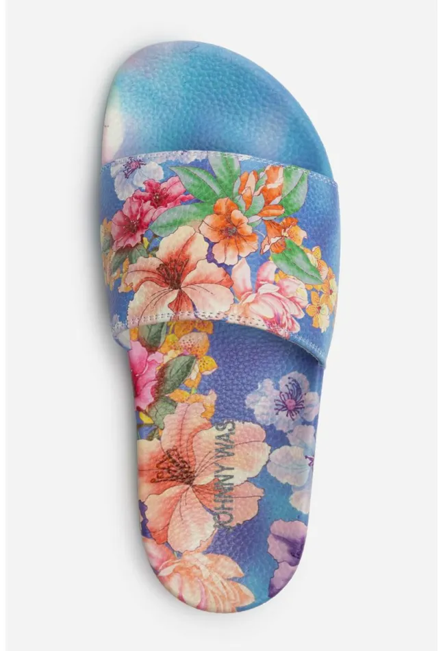 Women Ojai Sandal 8211 Blue Blue Johnny Was Shoes