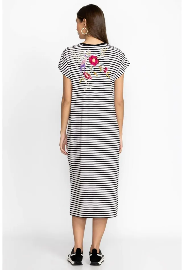 Women Osaka Relaxed Knit Dress Stripe Johnny Was Dresses
