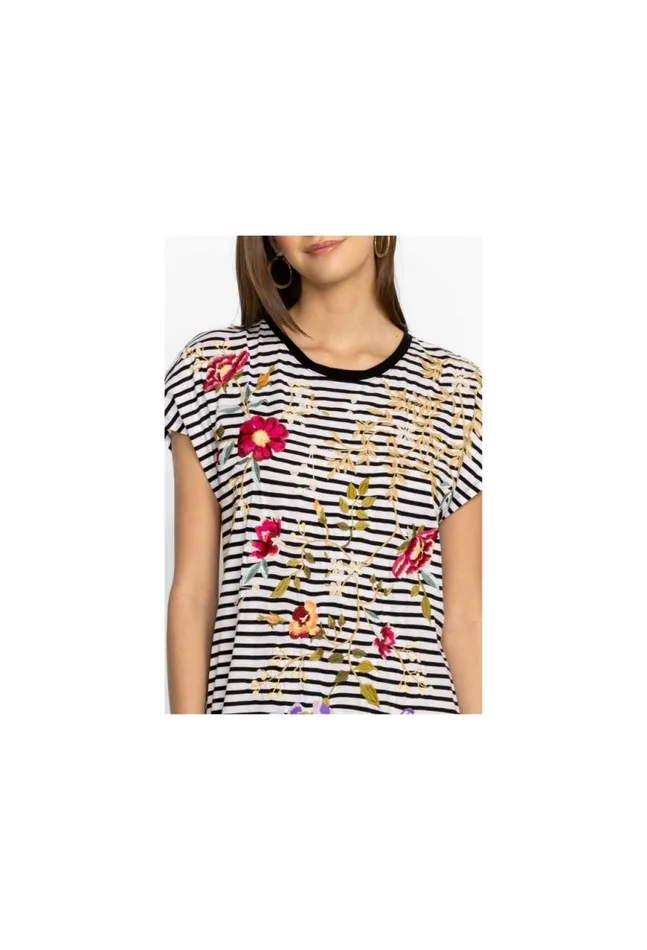 Women Osaka Relaxed Knit Dress Stripe Johnny Was Dresses