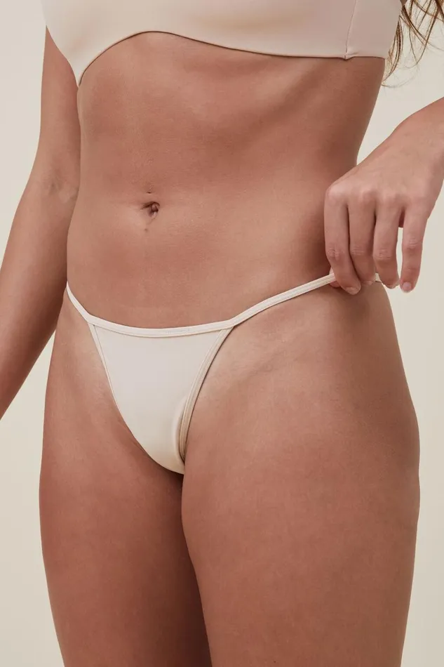 Women Panties Cotton On Tiny Invisible Tanga G String r Frappe
