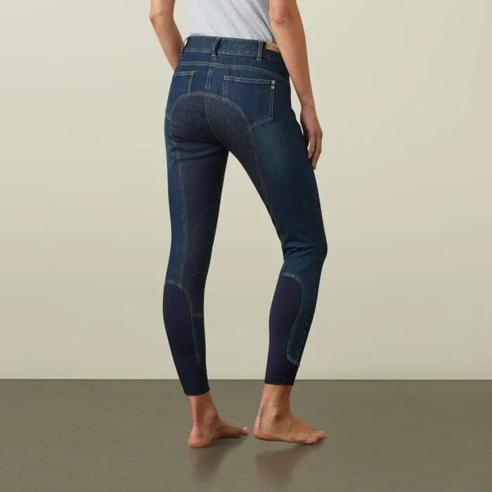 Women Pants and Shorts Ariat Halo Denim Full Seat Breech Marine Women Pants and Shorts Ariat Halo Denim Full Seat Breech Marine
